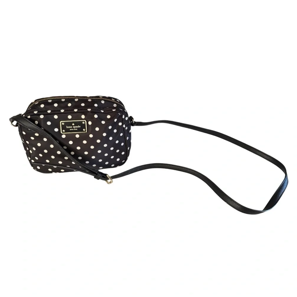 Kate Spade Black and White Polka Dot Crossbody Bag - Picture 3 of 12